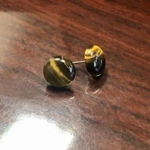 Genuine Tiger's Eye Earrings